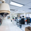 CCTV or surveillance operating in office building