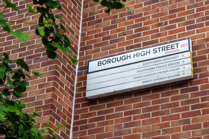 Borough High Street in London, UK