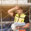 Worker feeling hot