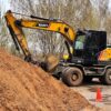 Digger driver truck