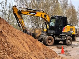 Digger driver truck
