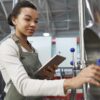 Young Female brewery Worker