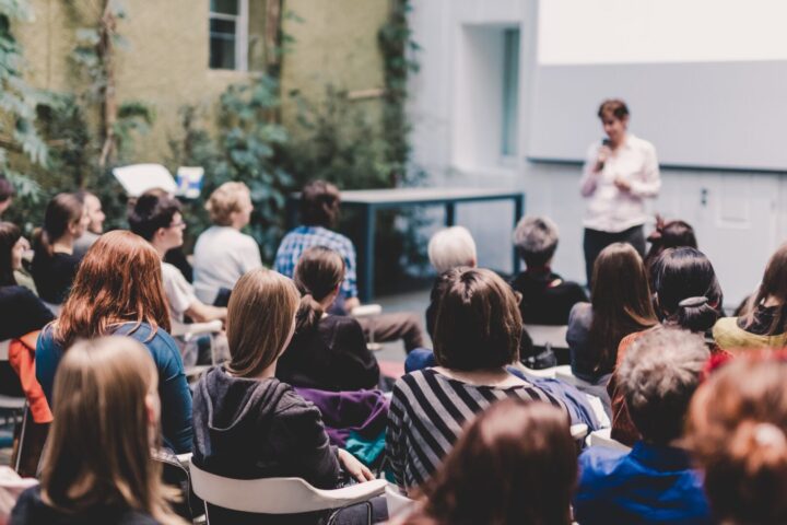 Female attendees at Conference event