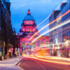 Illuminated Belfast City Hall. Belfast, Northern Ireland, United Kingdom.