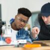 Young worker and mentor