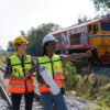 Female train workers