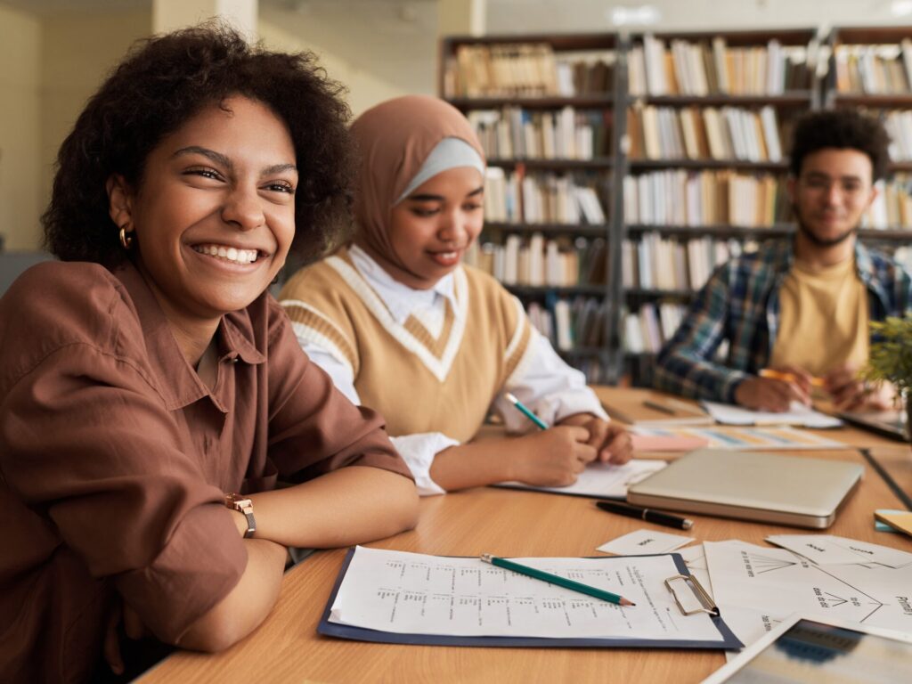 Group of adults learning