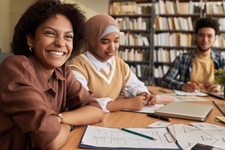 Group of adults learning