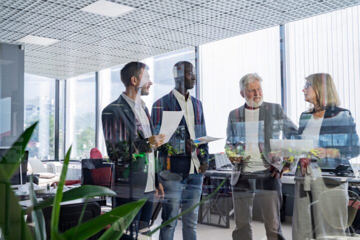 Diverse business leaders