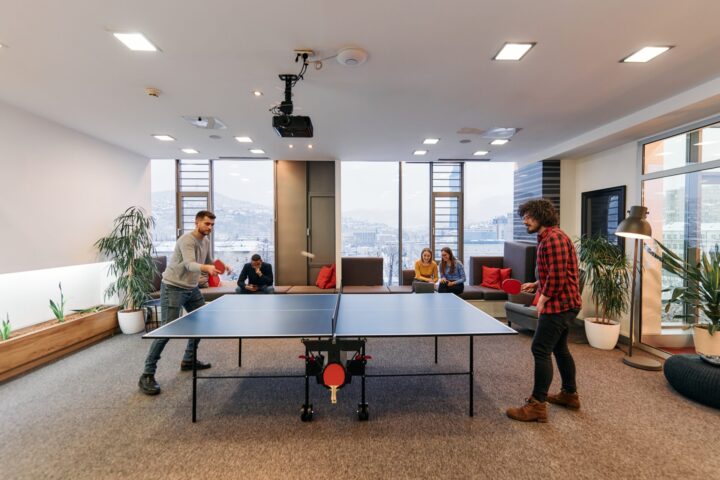 Quirky workplace office features